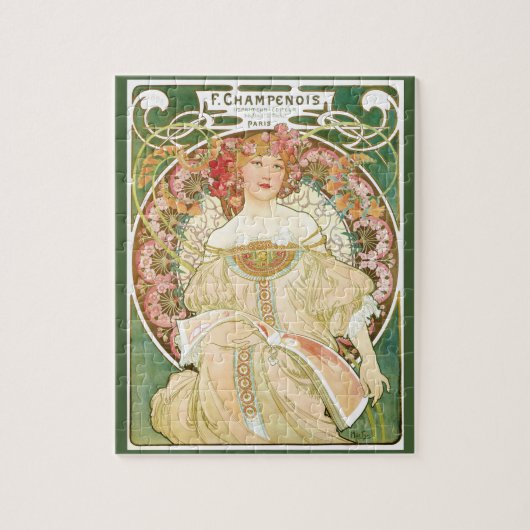  Art Nouveau, Champenois door Alphonse Mucha Legpuzzel (Verticaal)