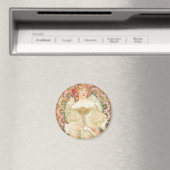  Art Nouveau, Champenois door Alphonse Mucha Magneet (Insitu (Vaatwasser))