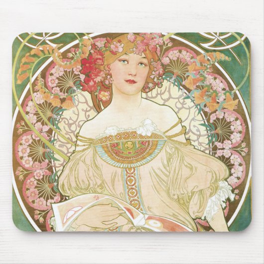  Art Nouveau, Champenois door Alphonse Mucha Muismat (Voorkant)