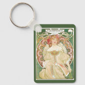  Art Nouveau, Champenois door Alphonse Mucha Sleutelhanger (Voorkant)