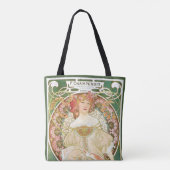  Art Nouveau, Champenois door Alphonse Mucha Tote Bag (Achterkant)