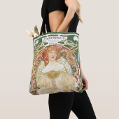  Art Nouveau, Champenois door Alphonse Mucha Tote Bag (Dichtbij)