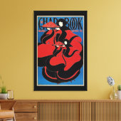  Art Nouveau Chap Book Thanksgiving Canvas Afdruk (Insitu (Woonkamer))