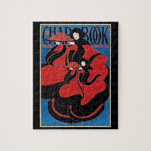  Art Nouveau Chap Book Thanksgiving Legpuzzel (Verticaal)