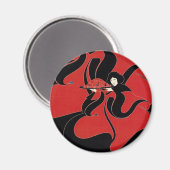  Art Nouveau Chap Book Thanksgiving Magneet (Voorkant / Achterkant)