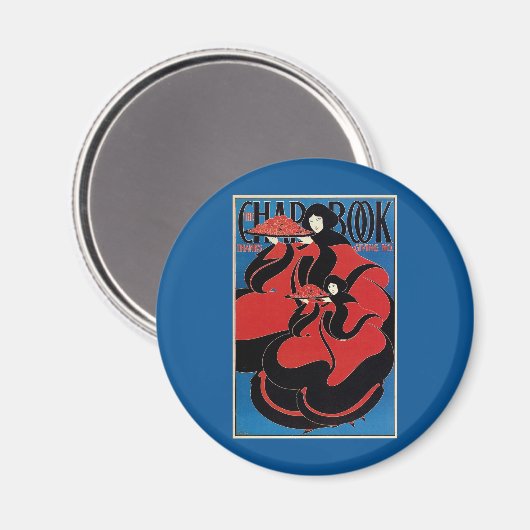 Art Nouveau Chap Book Thanksgiving Magneet (Voorkant / Achterkant)