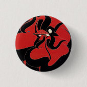 Art Nouveau Chap Book Thanksgiving Ronde Button 3,2 Cm (Voorkant)