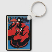  Art Nouveau Chap Book Thanksgiving Sleutelhanger (Achterkant)