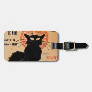 Art Nouveau Chat Noir Bagagelabel