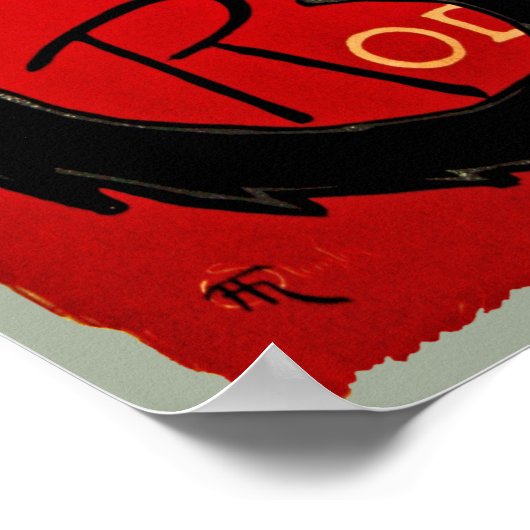 Art Nouveau Chat Noir Black Cat Art Poster (Hoek)