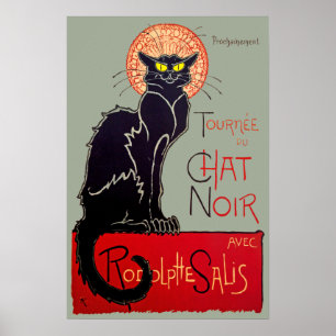  Art Nouveau Chat Noir Black Cat Art Poster
