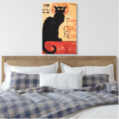 Art Nouveau Chat Noir canvas print (Insitu (Slaapkamer))