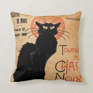 Art Nouveau Chat Noir Kussen