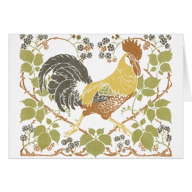 Art Nouveau Chickens (Voorkant Horizontaal)