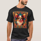 Art Nouveau Chihuahua Grappig Chihuahua Design T-shirt (Voorkant)