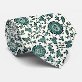 Art Nouveau Chinees bloemenpatroon Stropdas (Opgerold)