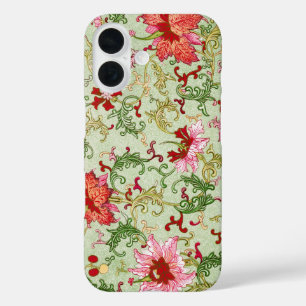 Art Nouveau Chinese Bloemmotieven Chinoiserie Anti iPhone 16 Hoesje
