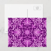 Art Nouveau Chinese Pattern - Amethyst Paars Briefkaart (Voorkant / Achterkant)