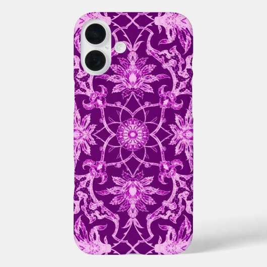 Art Nouveau Chinese Pattern - Amethyst Paars Case-Mate iPhone Case (Achterkant)