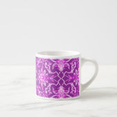 Art Nouveau Chinese Pattern - Amethyst Paars Espresso Kop (Rechts)