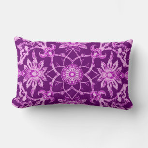Art Nouveau Chinese Pattern - Amethyst Paars Kussen
