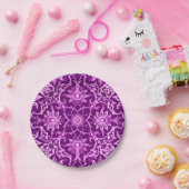 Art Nouveau Chinese Pattern - Amethyst Paars Papieren Bordje (Feest)