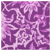 Art Nouveau Chinese Pattern - Amethyst Paars Stof (Close Up)