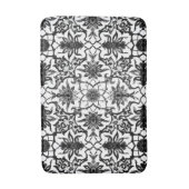 Art Nouveau Chinese Pattern, Black en White Badmat (Voorkant Verticaal)