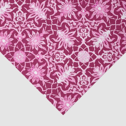 Art Nouveau Chinese Pattern - Bourgogne Tissuepapier (Detail)