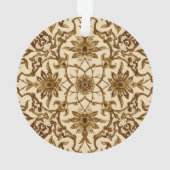 Art Nouveau Chinese Pattern - Brown and Beige Ornament (achterkant)