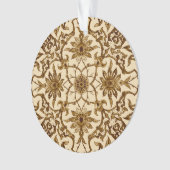 Art Nouveau Chinese Pattern - Brown and Beige Ornament (voorkant)