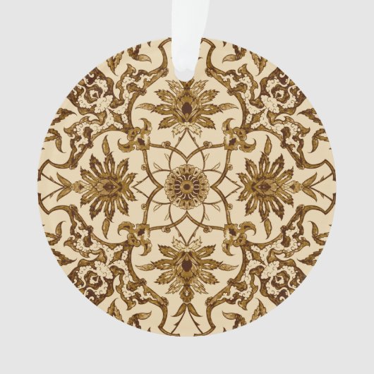 Art Nouveau Chinese Pattern - Brown and Beige Ornament (voorkant)