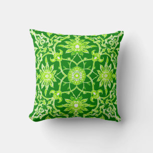 Art Nouveau Chinese Pattern - Emerald Green Kussen