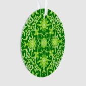 Art Nouveau Chinese Pattern - Emerald Green Ornament (voorkant)