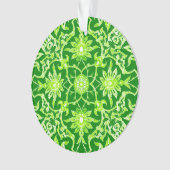 Art Nouveau Chinese Pattern - Emerald Green Ornament (voorkant)