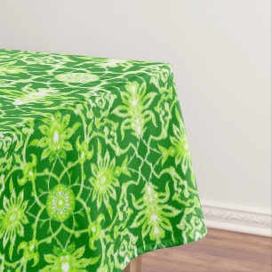 Art Nouveau Chinese Pattern - Emerald Green Tafelkleed