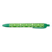 Art Nouveau Chinese Pattern - Emerald Green Zwarte Inkt Pen (Bodem)