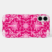 Art Nouveau Chinese Pattern - Fuchsia Pink Case-Mate iPhone Case (Achterkant (horizontaal))