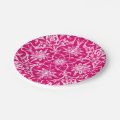 Art Nouveau Chinese Pattern - Fuschia Pink Papieren Bordje (Gekanteld)