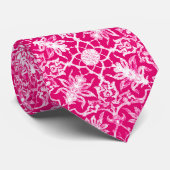 Art Nouveau Chinese Pattern - Fuschia Pink Stropdas (Opgerold)
