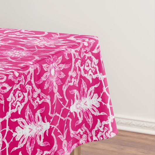 Art Nouveau Chinese Pattern - Fuschia Pink Tafelkleed (Voorbeeld)