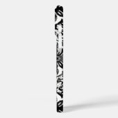 Art Nouveau Chinese Pattern - Zwart-wit Case-Mate iPhone Case (Achterkant / Links)