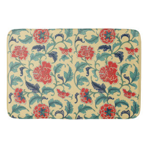 Art Nouveau Chinese Rode Bloemmotief Chinoiserie A Badmat