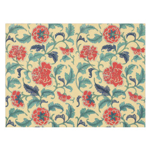 Art Nouveau Chinese Rode Bloemmotief Chinoiserie A Tafelkleed