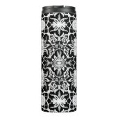 Art Nouveau Chinese Tegel, zwart en wit Thermosbeker (Achterkant)