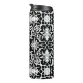 Art Nouveau Chinese Tegel, zwart en wit Thermosbeker (Geroteerd rechts)