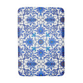 Art Nouveau Chinese Tile - Cobalt Blue & White Badmat (Voorkant Verticaal)