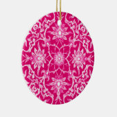 Art Nouveau Chinese Tile - Fuchsia Pink Keramisch Ornament (Rechts)
