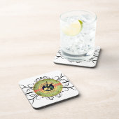 Art nouveau chocola co. Advertentieklok Bier Onderzetter (Rechterzijde)