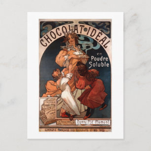  Art Nouveau Chocolate Adverteren Briefkaart